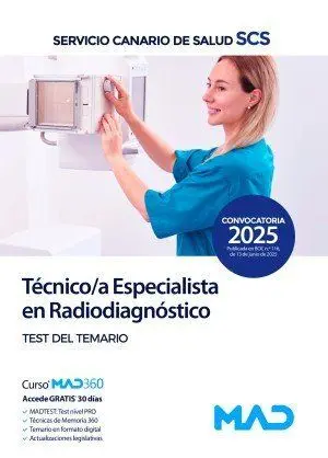 Técnico/A Especialista en Radiodiagnostico. Temario Vol. 1 Servicio Canario de Salud