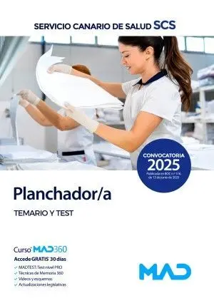 Planchador/A. Temario y Test. Servicio Canario Salud