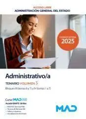 Administrativo/A Temario Vol 3 Bloque Iii (Temas 6 y 7)Y Bloque Iv (Temas 1 a 7)
