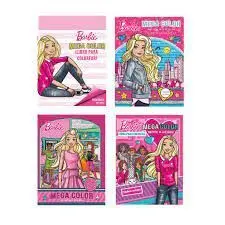 Barbie. Mega Color. Libro para Colorear + Pegatinas