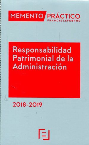 MEMENTO RESPONSABILIDAD PATRIMONIAL DE LA ADMINISTRACIÓN 2018-2019