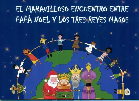 El Maravilloso Encuentro entre Papa Noel y los Tres Reyes Magos