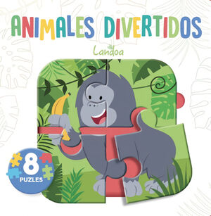 ANIMALES DIVERTIDOS. 8 PUZLES