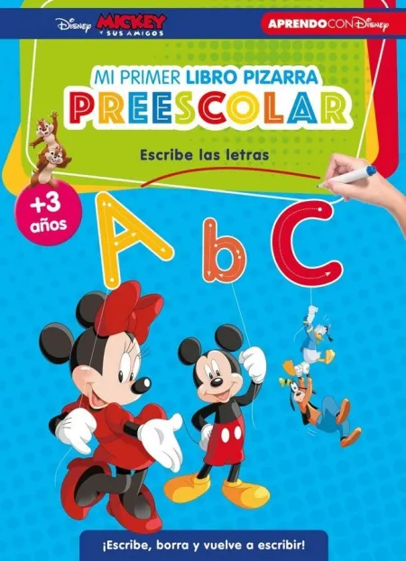 Mi Primer Libro Pizarra Preescolar. Escribe las Letras +3