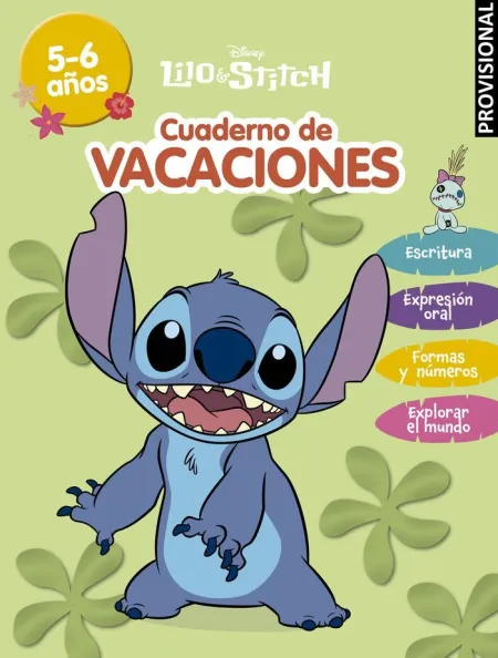 Cuaderno de Vacaciones. Stitch 5-6 Años