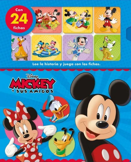 Mickey. Lee la Historia y Juega con las Fichas