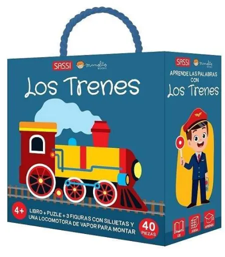 Los Trenes. Libro + Puzle + 3 Figuras (Caja)