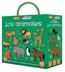 Los Animales. + 4 (Caja) Libro + Puzle + 12 Figuras