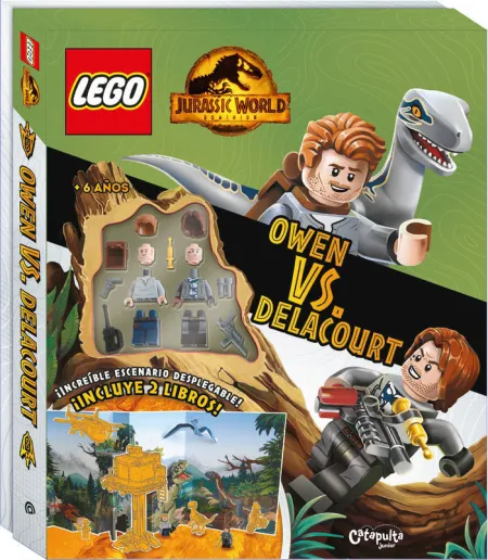 Owen Vs. delacourt, Jurassic World. Lego