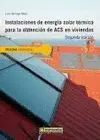 Instalaciones de Energía Solar Térmica para Obtención de Acs en Viviendas