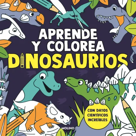 Aprende y Colorea. Dinosaurios