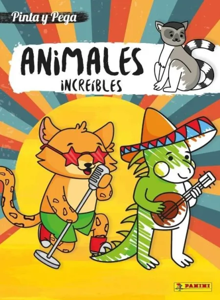 Animales Increibles. Pinta y Pega
