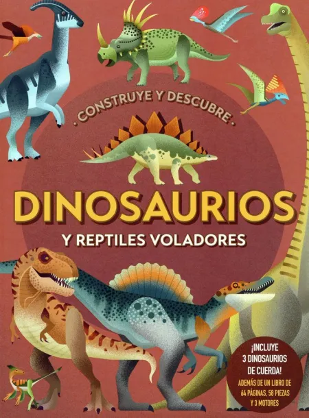 Construye y Descubre Dinosaurios y Reptiles Voladores (Caja)