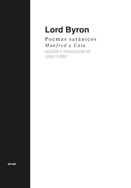 Poemas Satánicos. Manfred y Caín