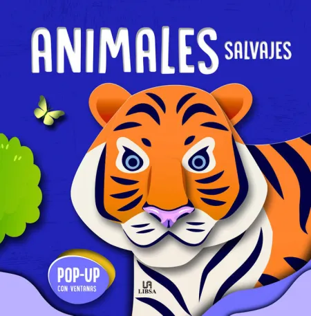 Animales Salvajes. Pop-Up con Ventanas para Aprender