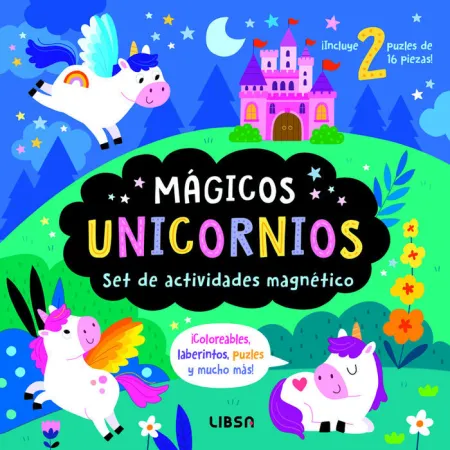 Mágicos Unicornios. Set de Puzles y Actividades