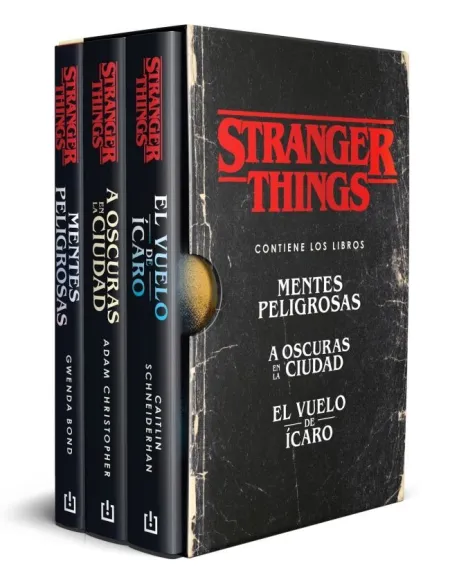 Estuche Stranger Things: Mentes Peligrosas / a Oscuras en la Ciudad / el Vuelo de Ícaro