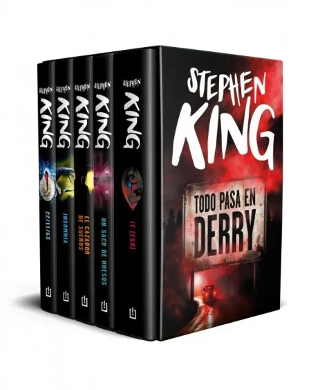 Estuche Todo Pasa en Derry: It / un Saco de Huesos / el Cazador de Sueños / Insomnia / 22/11/63