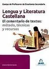 Cuerpo de Profesores de Enseñanza Secundaria. Lengua Castellana y Literatura
