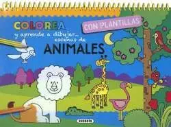 Animales. Colorea con Plantillas y Aprende a Dibujar...