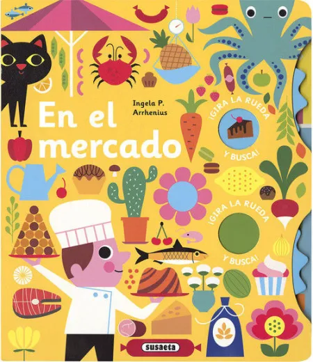 En el Mercado. Gira la Rueda y Busca