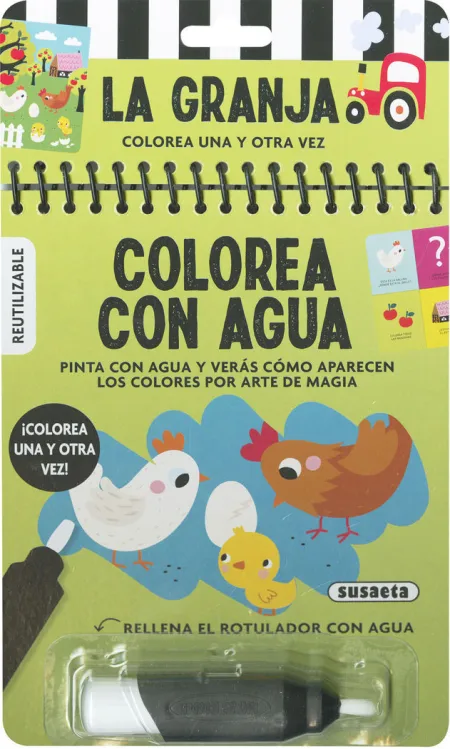 La Granja. Colorea con Agua