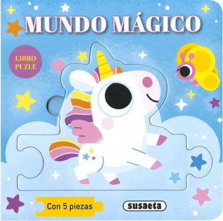 Mundo Mágico. Libro Puzle con 5 Piezas