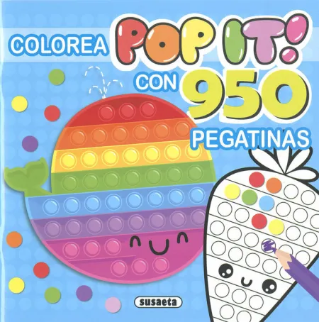 Colorea Pop-It con 950 Pegatinas 1 (Azul)