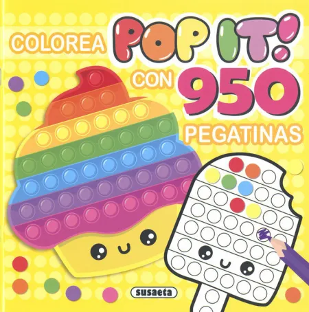 Colorea Pop-It con 950 Pegatinas 2 (Amarillo)