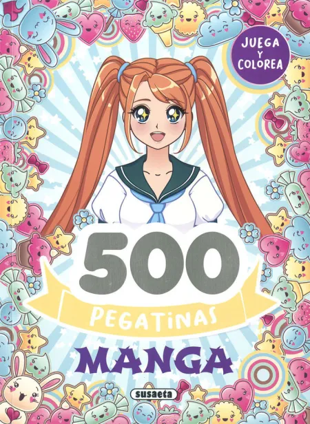 500 Pegatinas Manga. Juega y Colorea