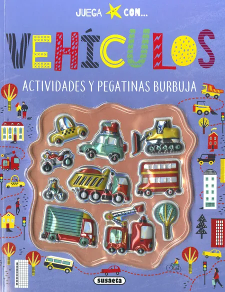 Vehículos. Actividades y Pegatinas Burbuja