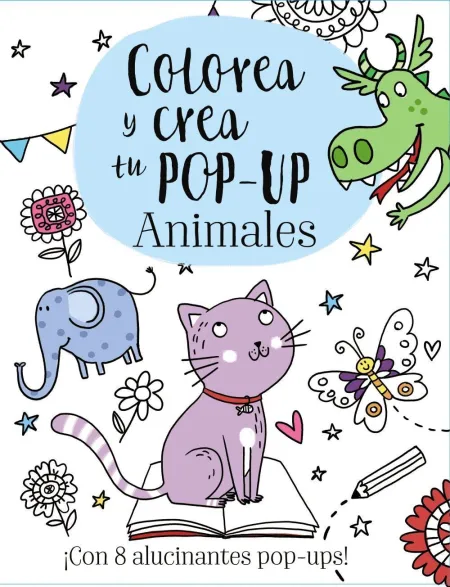 Colorea y Crea tu Pop-Up de Animales