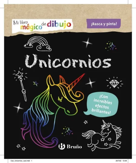 Mi Libro Mágico de Dibujo. Unicornios. Rasca y Pinta