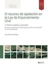 Recurso de Apelacion en la Ley de Enjuiciamiento Civil, el