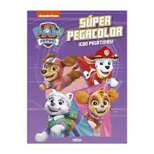 Super Pegacolor con Pegatinas. Patrulla Canina