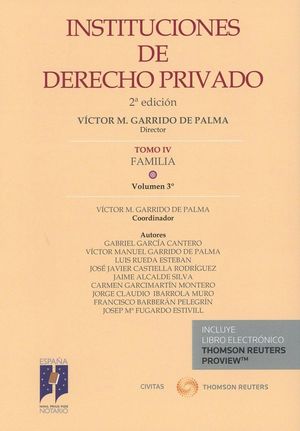 INSTITUCIONES DE DERECHO PRIVADO T.IV FAMILIA VOL. 3