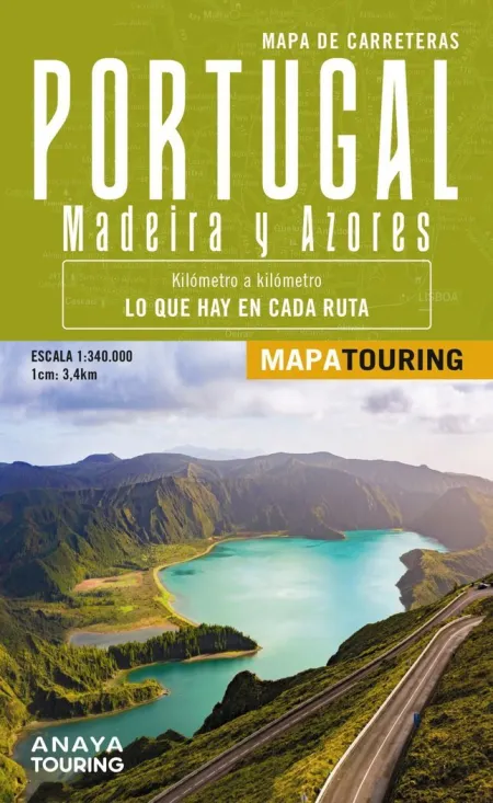 Mapa de Carreteras Portugal, Madeira y Azores 1:340. 000 -
