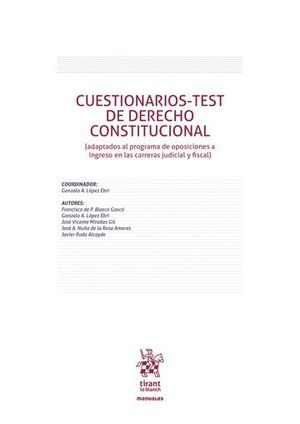 CUESTIONARIOS - TEST DE DERECHO CONSTITUCIONAL 2017