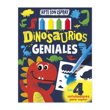 Dinosaurios Geniales. Arte con Espray