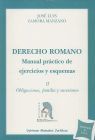 DERECHO ROMANO. MANUAL PRACTICO EJERCICIOS Y ESQUEMAS 2