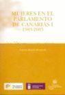 MUJERES EN EL PARLAMENTO DE CANARIAS I 1983-2003
