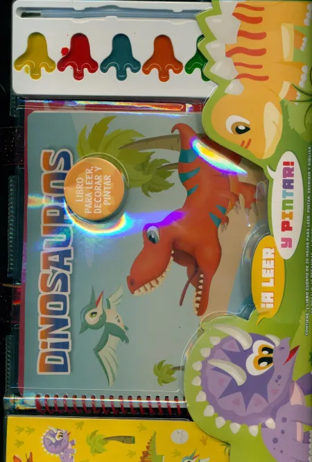 A Leer y Pintar. Dinosaurios