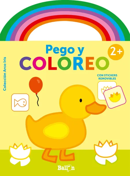 Pego y Coloreo. Arco Iris +2 Pato