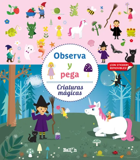 Observa y Pega - Criaturas Mágicas