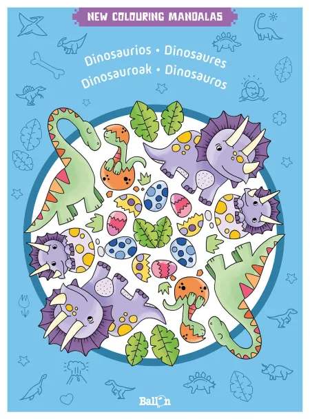 New Colouring Mandalas - Dinosaurios