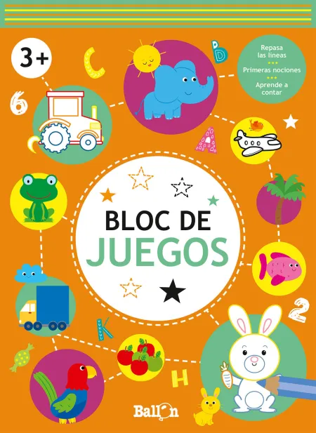 Bloc de Juegos. 3 Años (Naranja)