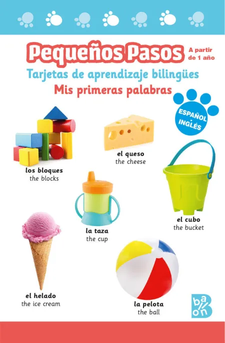 Pequeños Pasos. tarjetas de Aprendizaje Bilingües. Mis Primeras Palabras