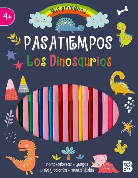 Pasatiempos con Rotuladores. Los Dinosaurios