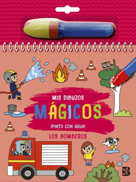 Pinto con Agua los Bomberos. Mis Dibujos Mágicos