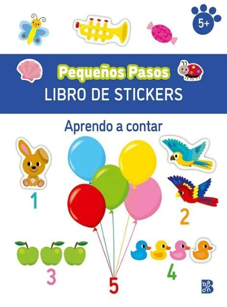 Pequeños Pasos Libro de Stickers. Aprendo a Contar